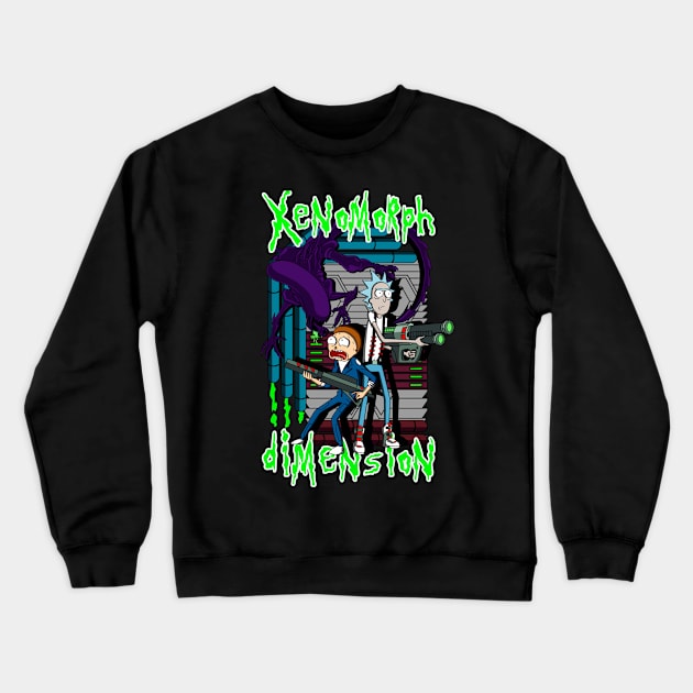 Xenomorph Dimension Crewneck Sweatshirt by BuckRogers